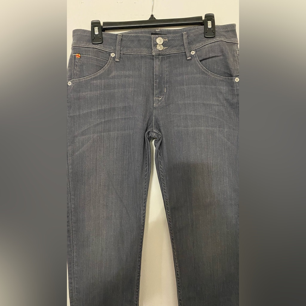 Hudson Collin Skinny Jeans Charcoal Denim